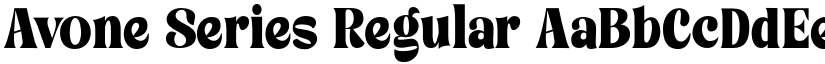 Avone Series Regular font