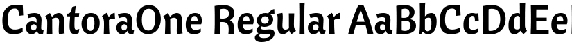 CantoraOne Regular font