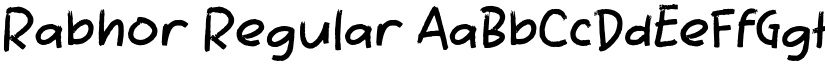 Rabhor Regular font