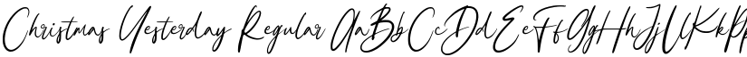Christmas Yesterday Regular font