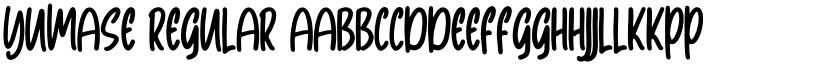 Yumase Regular font
