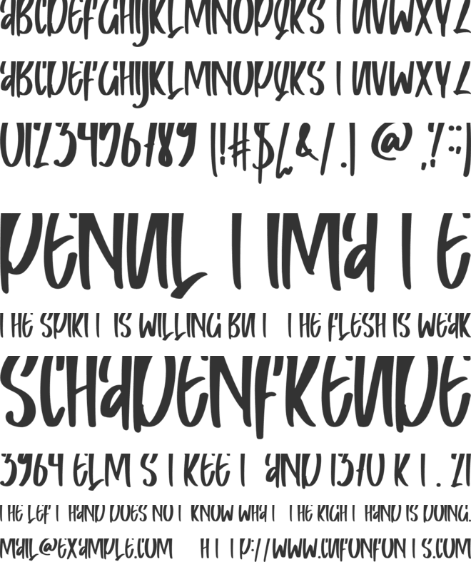 Caslya font preview