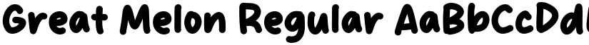 Great Melon Regular font