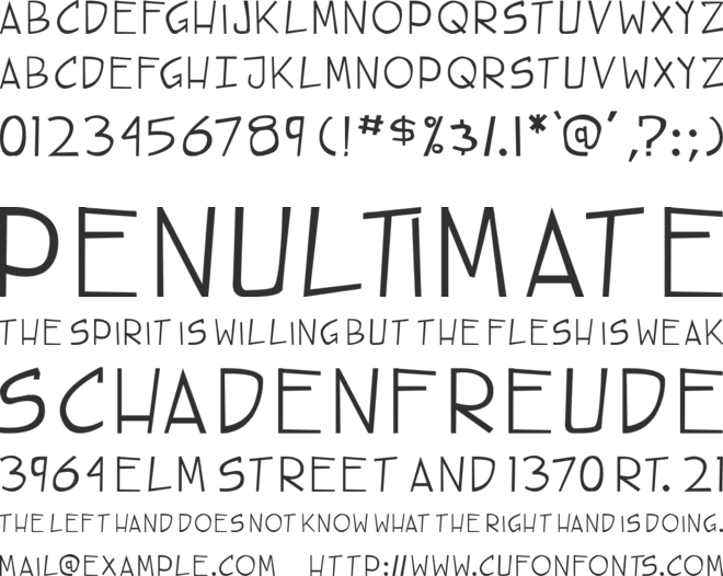 Steet Cred font preview