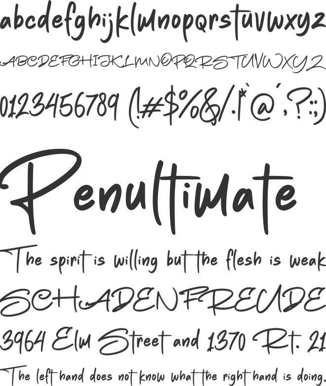 Paul Jackson font preview