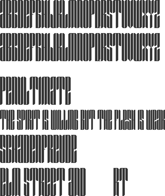 Zephyrus font preview