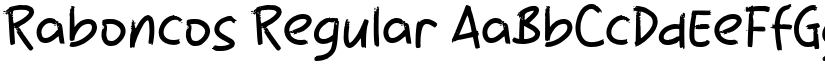 Raboncos Regular font