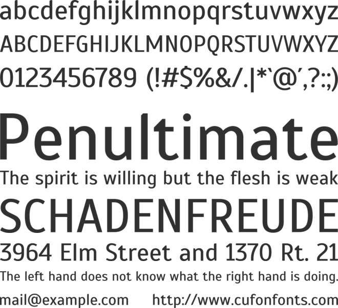 Scada font preview