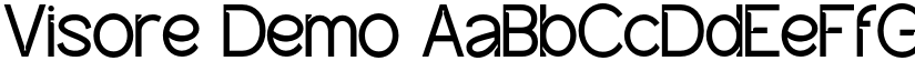 Visore Demo font