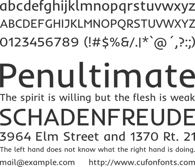 Inder font preview