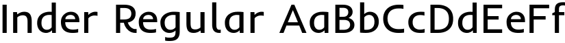 Inder Regular font
