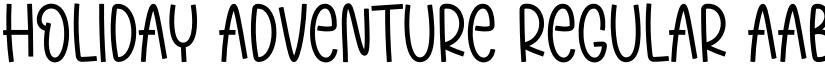 Holiday Adventure Regular font