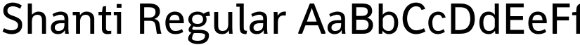 Shanti Regular font