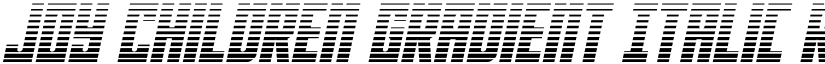 Joy Children Gradient Italic Regular font