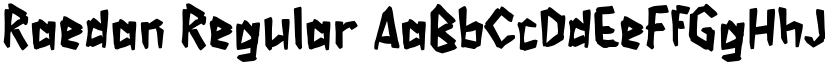 Raedan Regular font