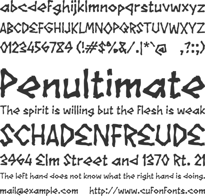 Rabocra font preview