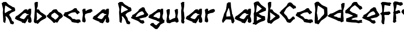 Rabocra Regular font