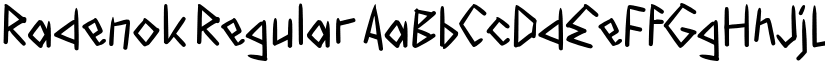 Radenok Regular font