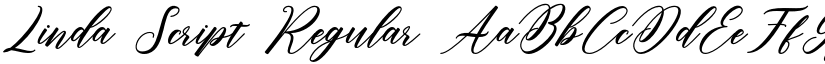 Linda Script Regular font
