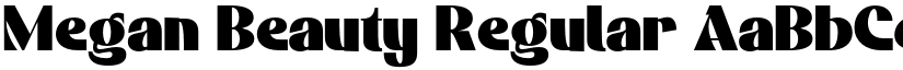 Megan Beauty Regular font