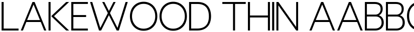 Lakewood Thin font