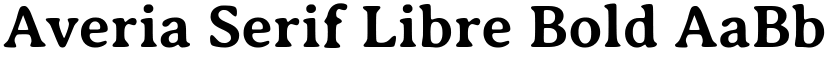 Averia Serif Libre Bold font