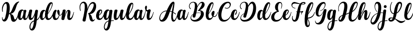 Kaydon Regular font