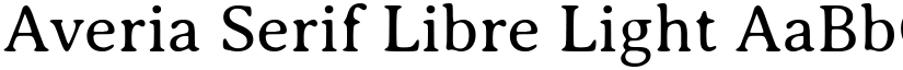 Averia Serif Libre Light font