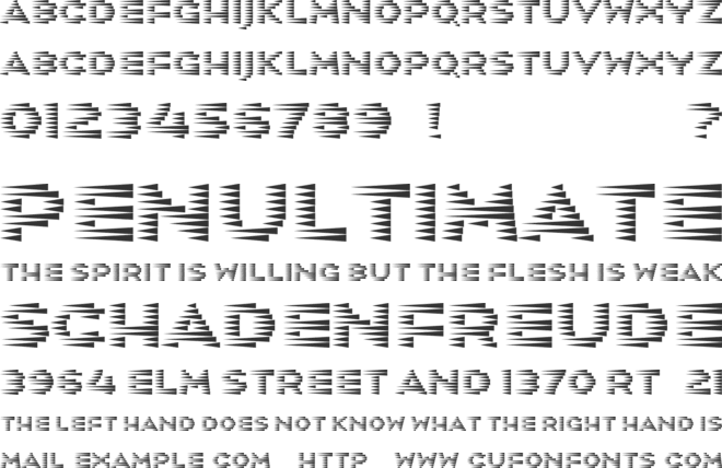 Speed Freak font preview