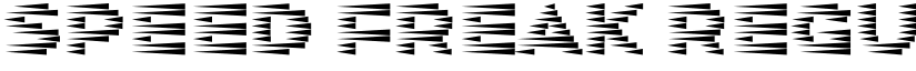 Speed Freak Regular font