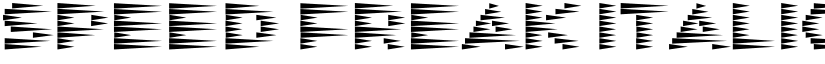 Speed Freak Italic font