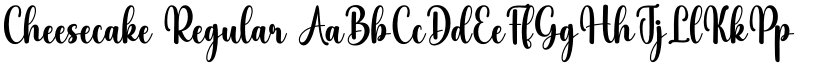 Cheesecake Regular font