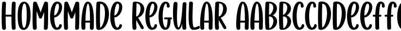 Homemade Regular font