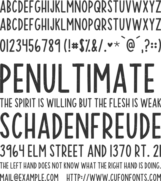 KG Let It Happen font preview