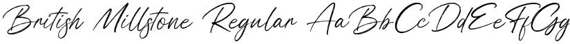 British Millstone Regular font