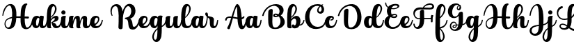 Hakime Regular font
