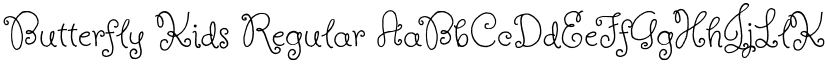 Butterfly Kids Regular font