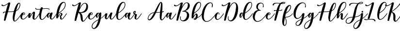 Hentak Regular font