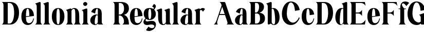 Dellonia Regular font