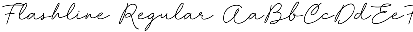 Flashline Regular font