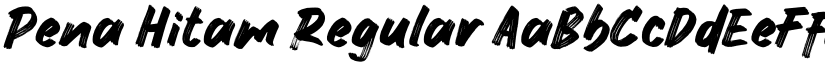 Pena Hitam Regular font
