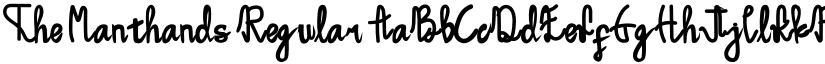 The Manthands Regular font