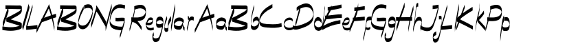 BILABONG Regular font