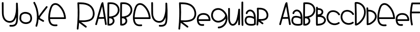 YOKE RABBEY Regular font