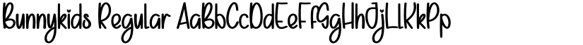 Bunnykids Regular font