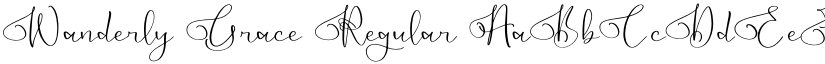 Wanderly Grace Regular font