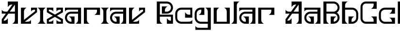 Avixariav Regular font
