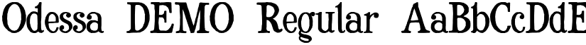 Odessa DEMO Regular font