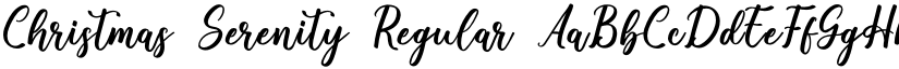 Christmas Serenity Regular font