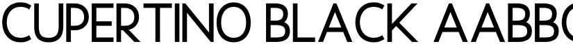 Cupertino Black font